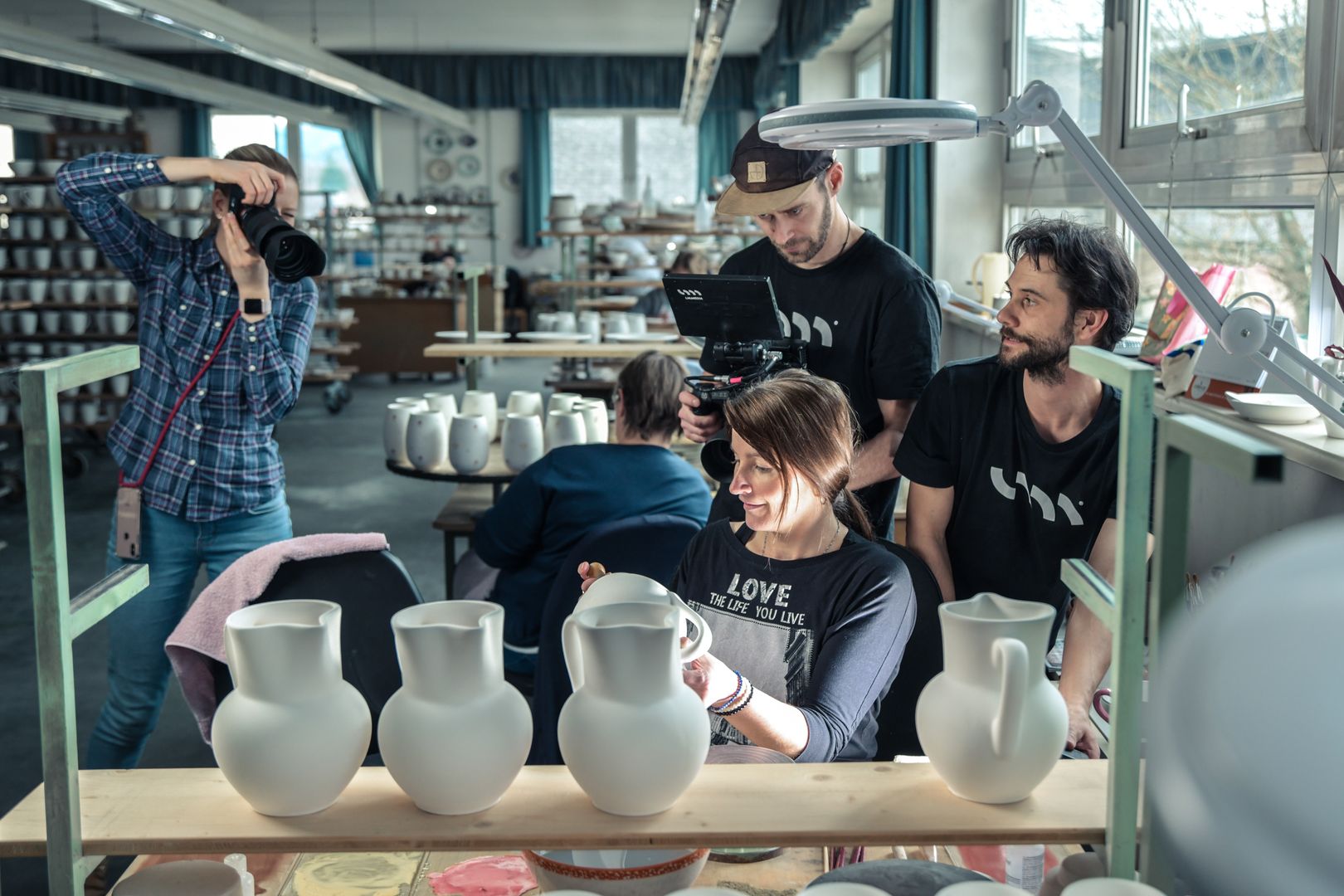 Behind the Scenes – Gmundner Keramik Interviewsituation